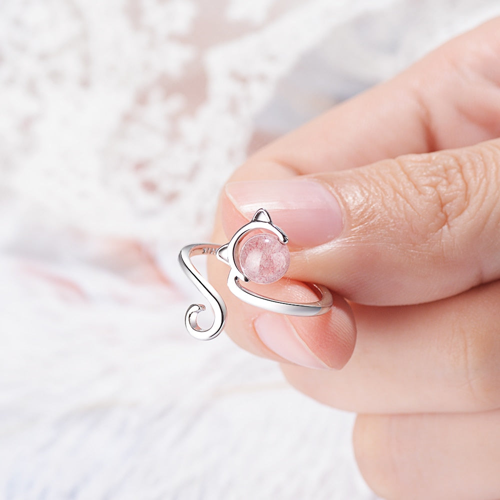 Pink Ring with Agate