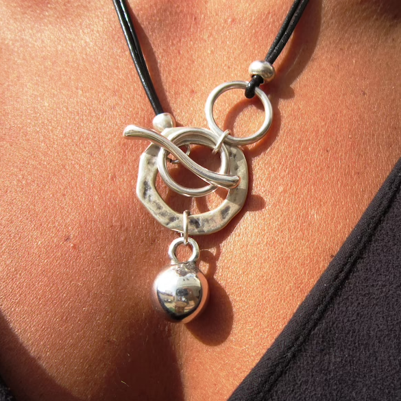 Vintage Stainless Steel Silver Necklace