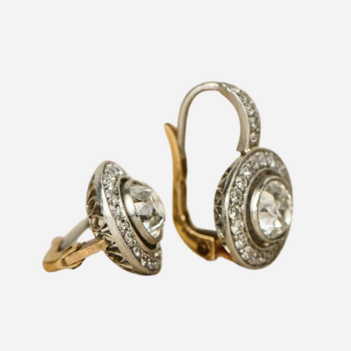 Stainless Steel Earrings with Zirconia