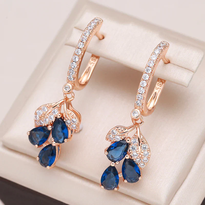 Sapphire Petals Earrings