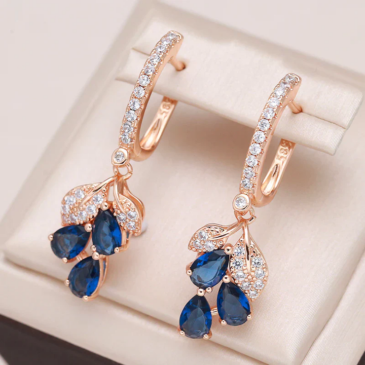 Sapphire Petals Earrings