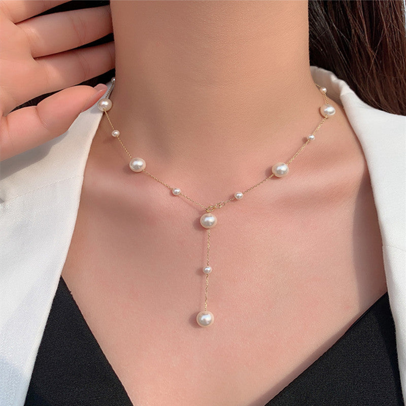 Necklace with Rounded Pearls