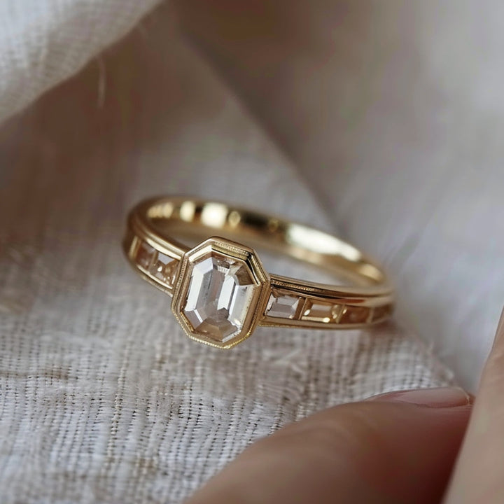 Crystal Gold-Plated  Ring