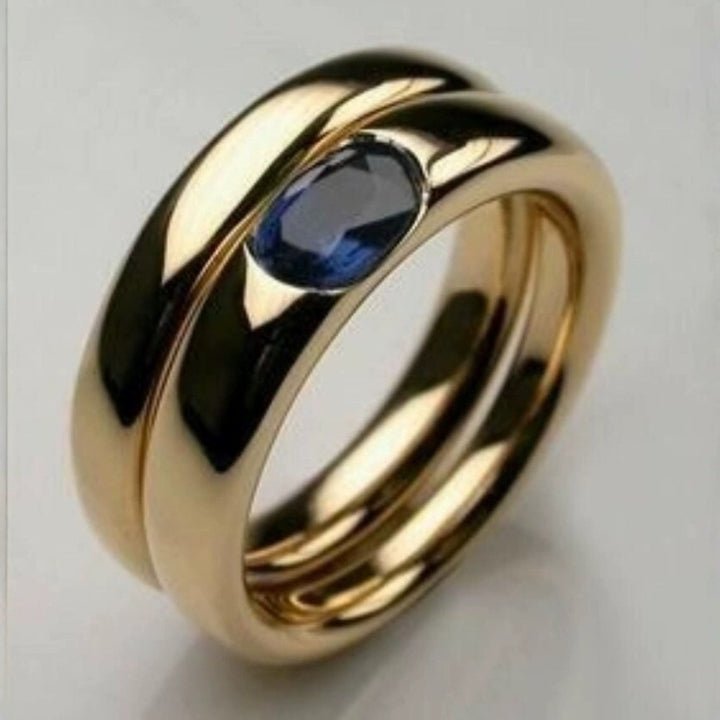 Classic Blue Stone Ring