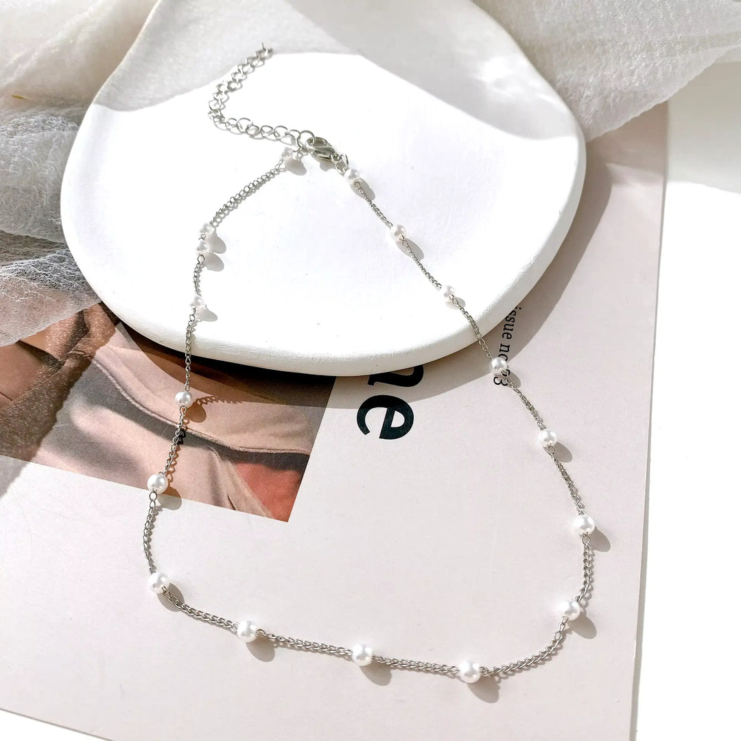 Shimmer Pearl Necklace