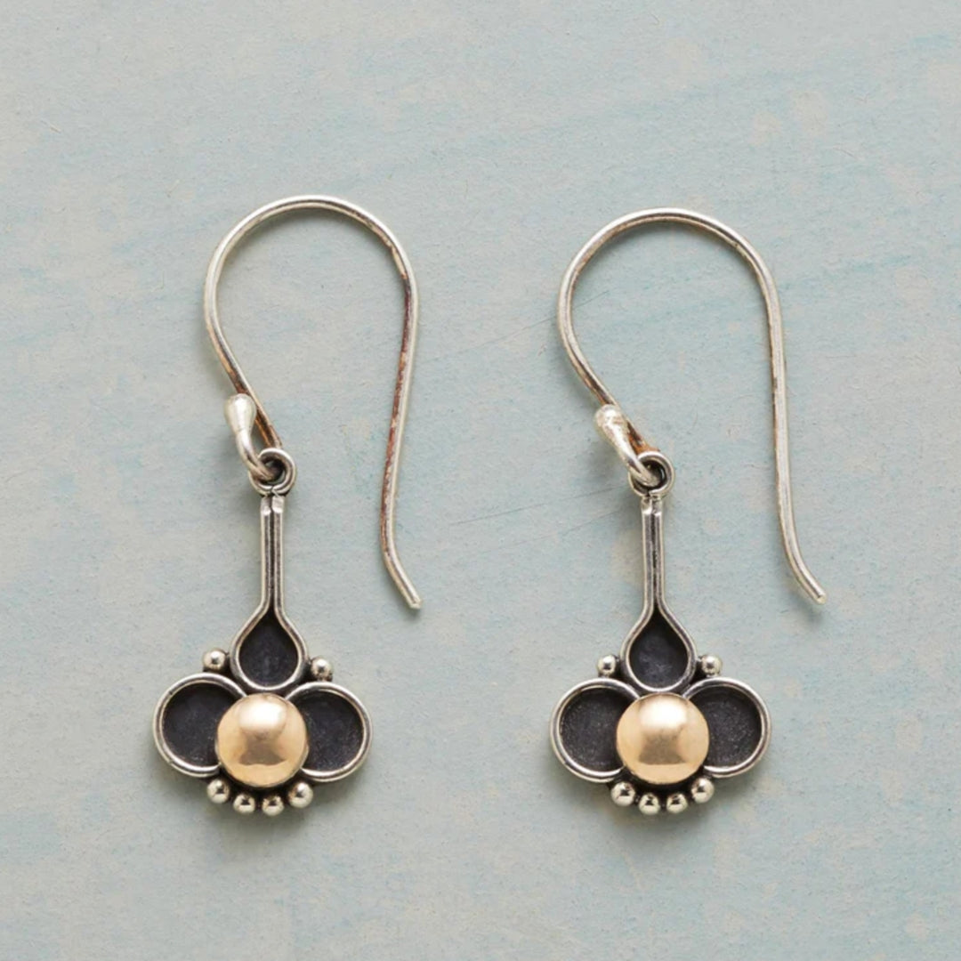 Boho Clover Earrings with Pearls