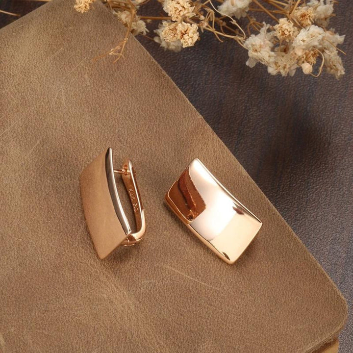 Rose Stainless Steel Earrings