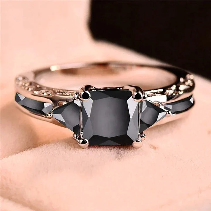 Ring with Black Zirconium