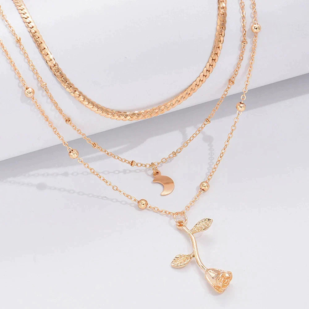 Moon Pendant Necklace