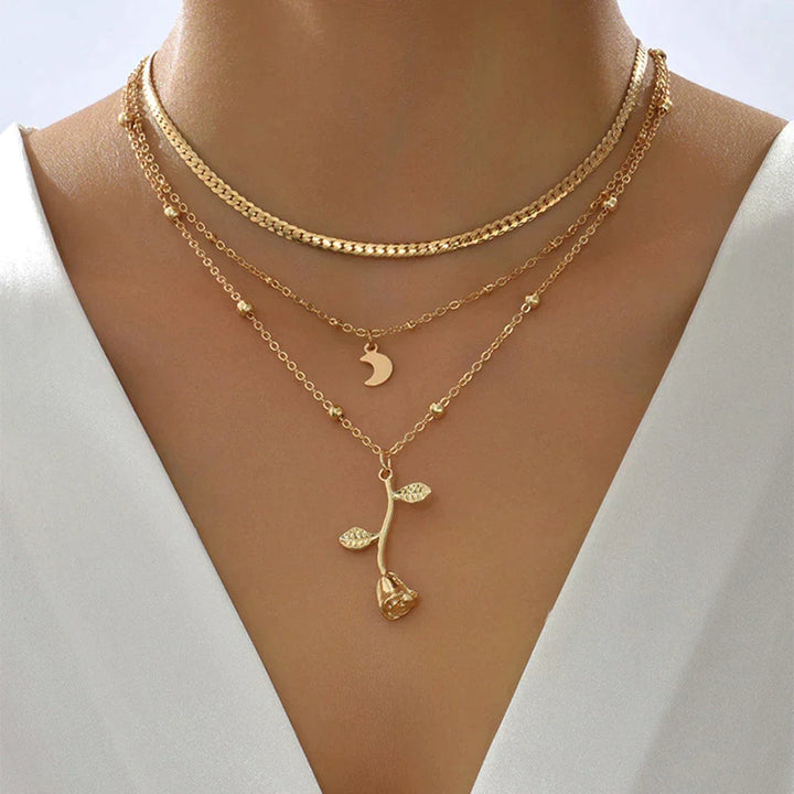 Moon Pendant Necklace