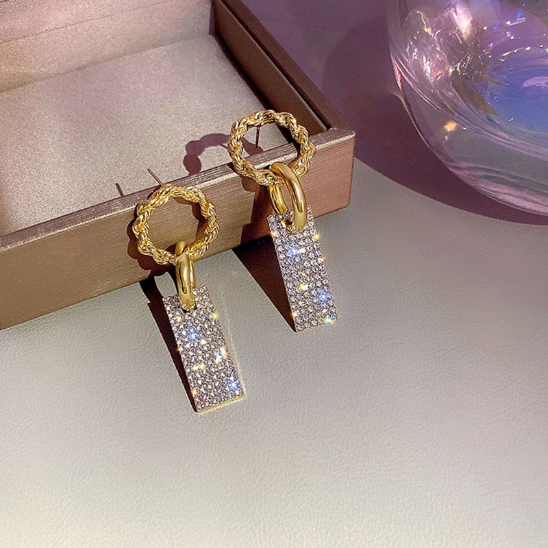 Crystal Stud Elegant Earrings