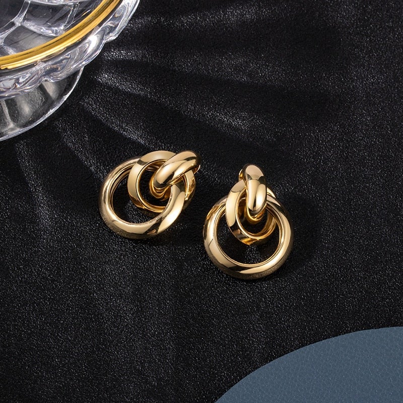 Luxury Gold-Plated Earrings