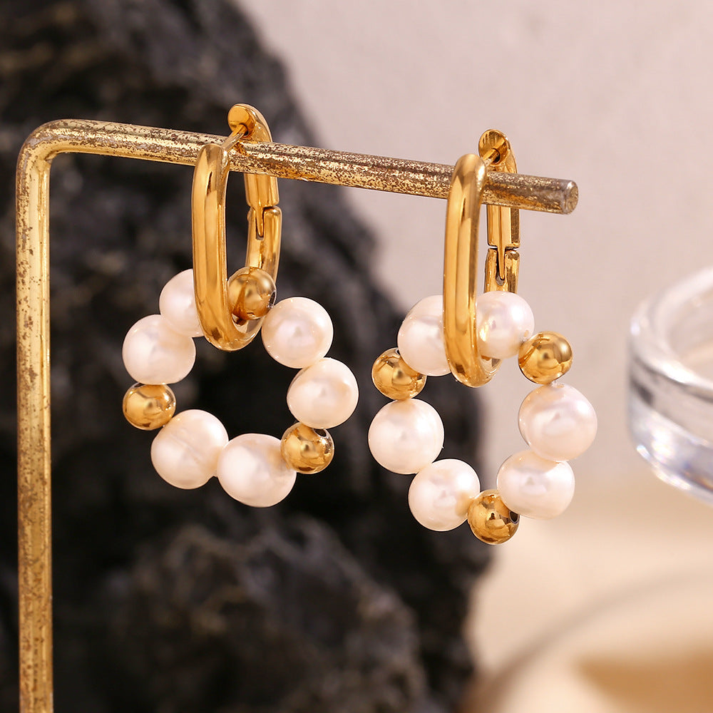 Elegant Freshwater Pearl Earrings