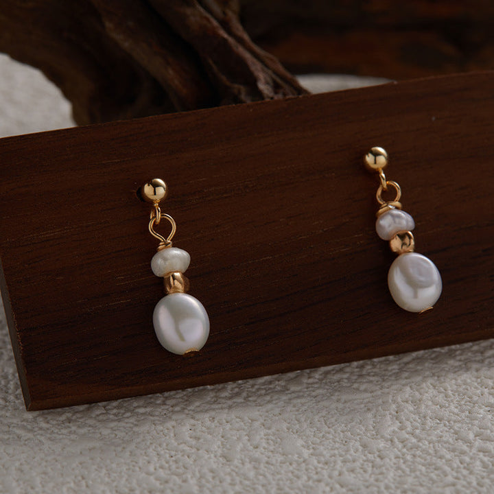 Vintage Earrings with Pearls