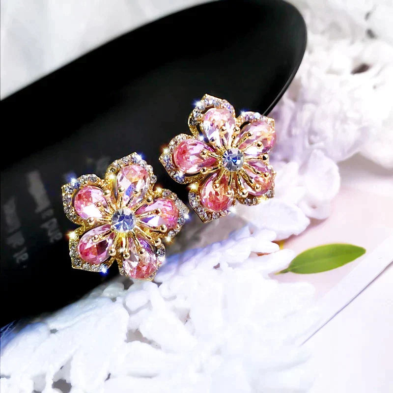 Multicoloured Zirconia Earrings