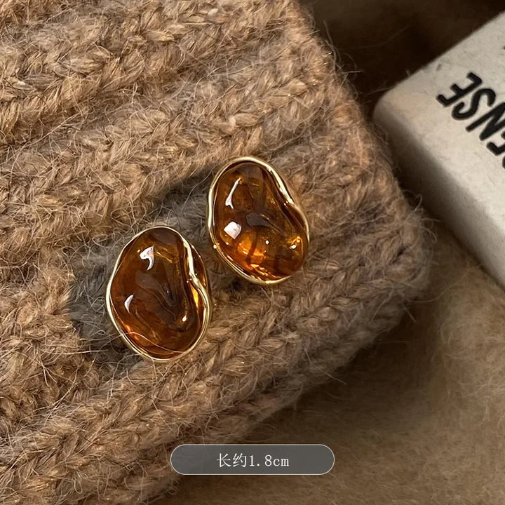 Vintage Brown Earrings