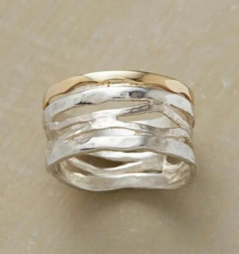 Silver Geo Ring