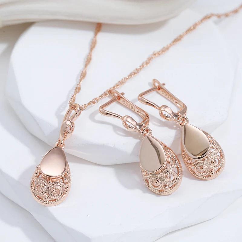 Water Drop Pendant Earrings