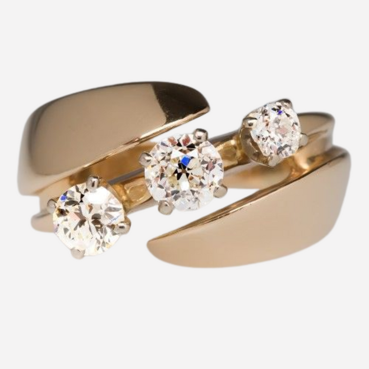 Vintage Zirconia Open Ring