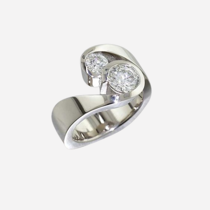 Vintage Zirconia Open Ring