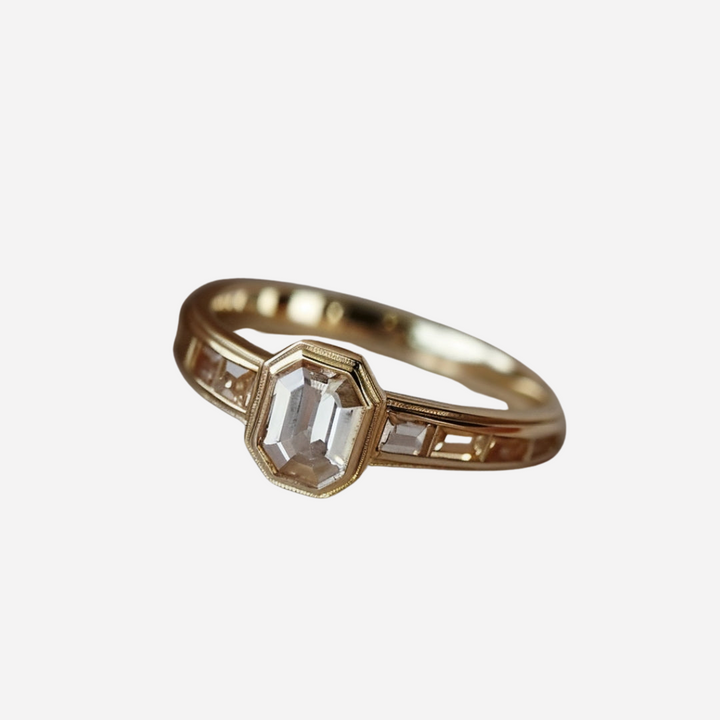Crystal Gold-Plated  Ring
