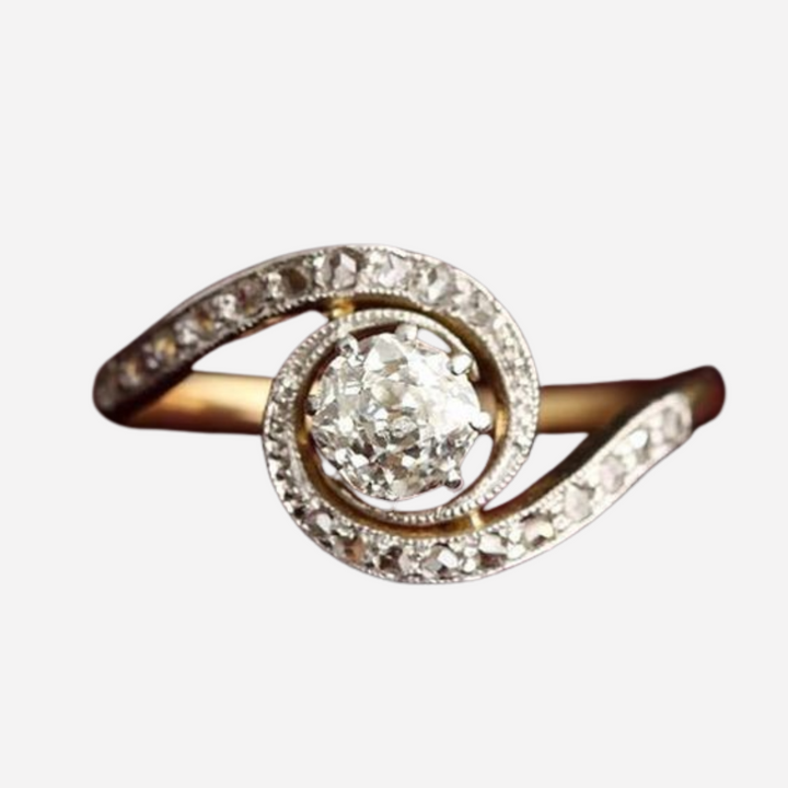 Vintage Wavy Bright Ring