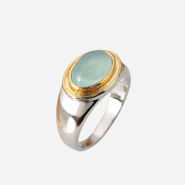 Vintage Green Moonstone Ring