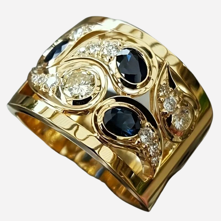 Vintage Inlaid Zirconia Ring