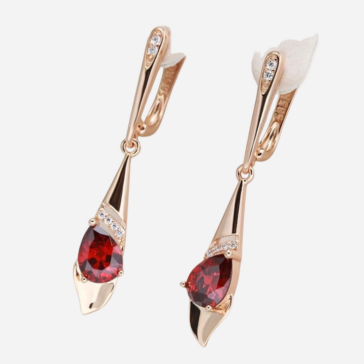 Elegant Pendant with Red Crystal