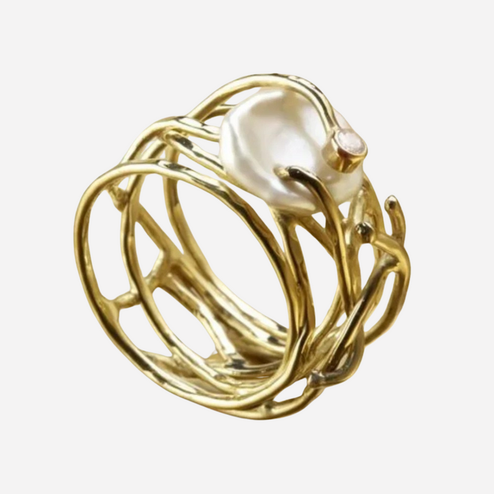 Vintage Thin Pearl Ring