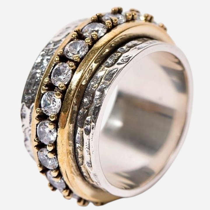 Vintage Inlaid Zirconia Ring