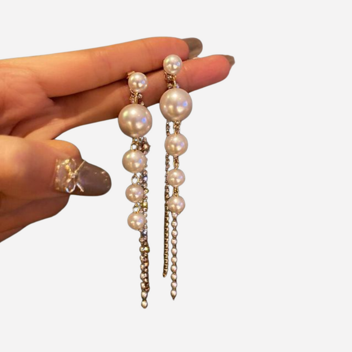 Handmade Pearl Dangling Earrings