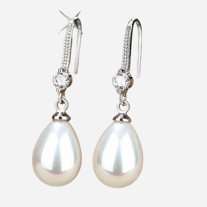 Handmade Shimmering Natural Pearl Earrings