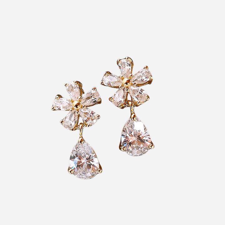 Handmade Inlaid Daisy Earrings