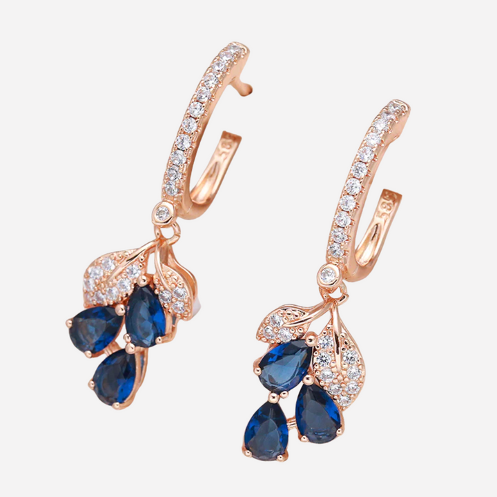 Sapphire Petals Earrings
