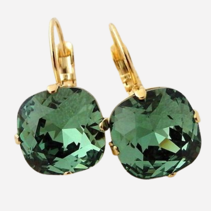 Green Zirconia Earrings