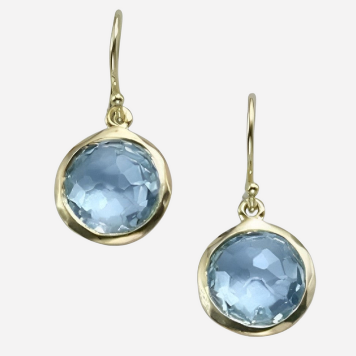 Vintage Blue Crystal Earrings