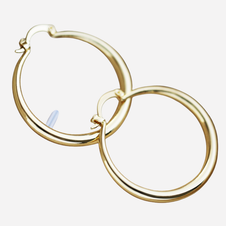 Vintage Golden Hoops