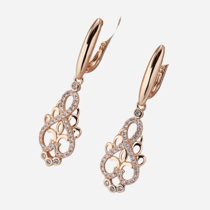 Elegant Elf Earrings with Zirconia