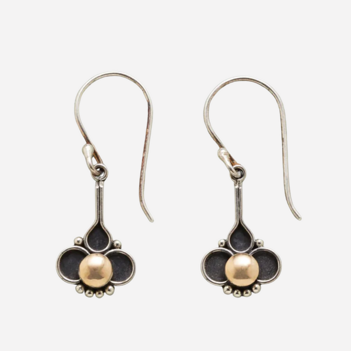 Boho Clover Pearl Earrings