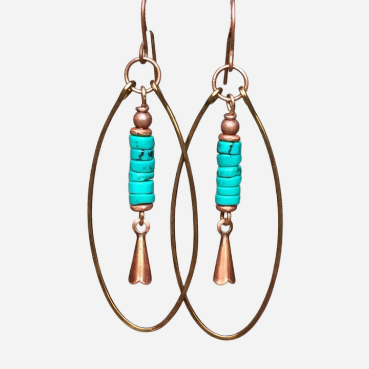 Vintage Turquoise Dangling Earrings
