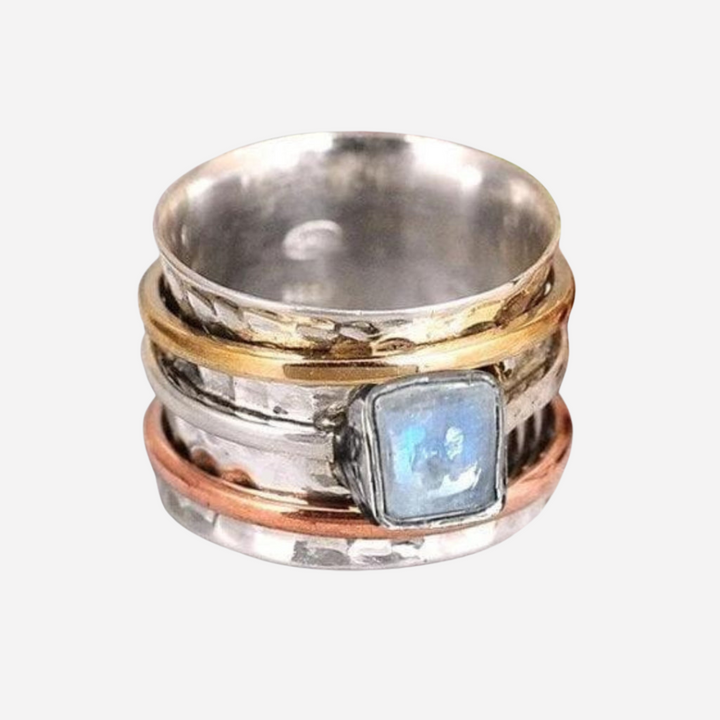 Chunky Moonstone Meditation Ring