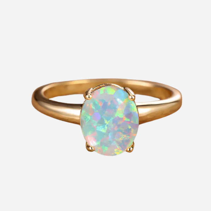 Vintage Opal Golden Ring