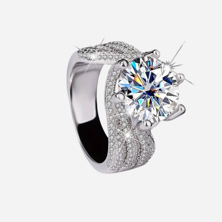 Vintage Wavy Zirconia Ring