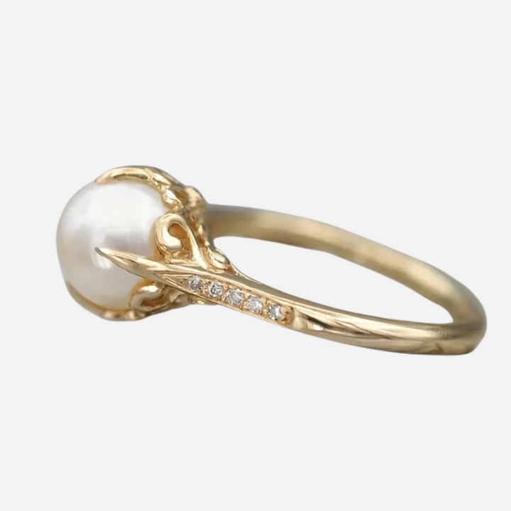 Pearl Zirconia Ring