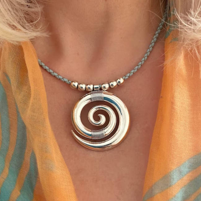 Vintage Spiral Necklace