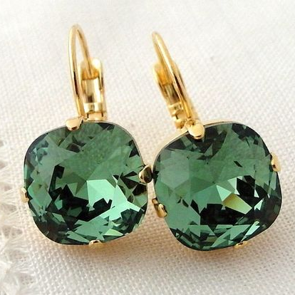 Green Zirconia Earrings