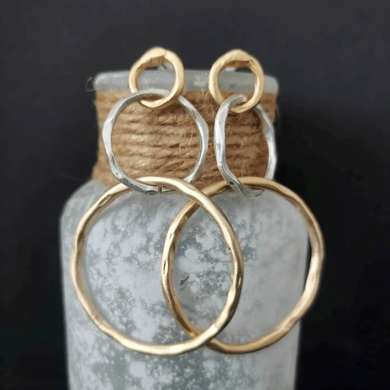 Vintage 3-Piece Hoop Earrings