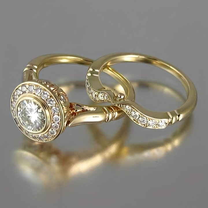 In Gold & Zirconia Ring Pack