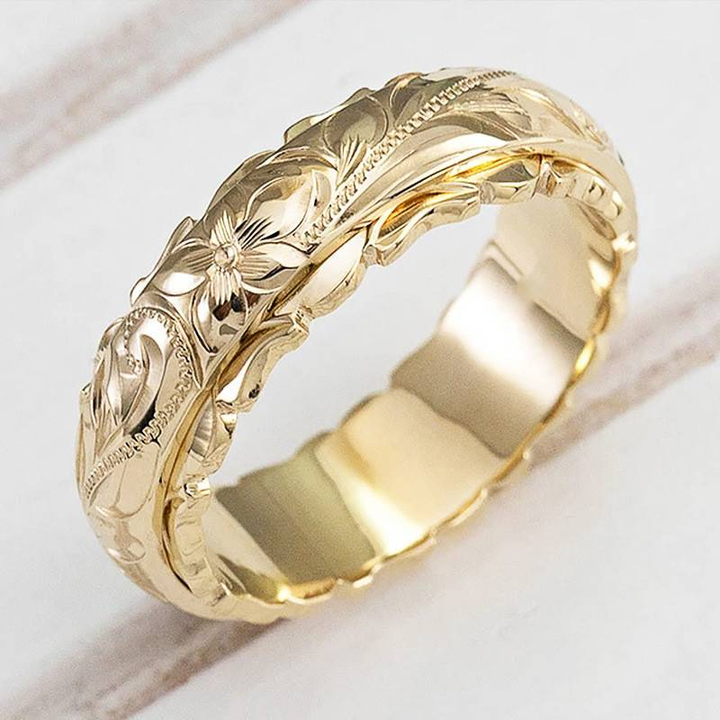 Stainless Steel Flower Ring